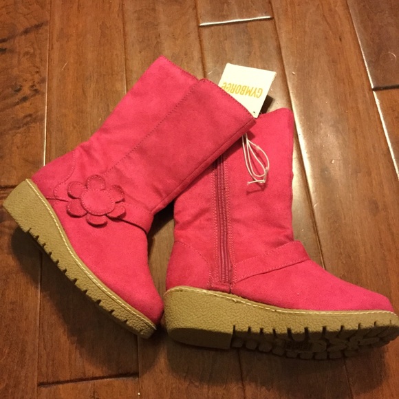 Gymboree Other - Very cute hot pink suede boots